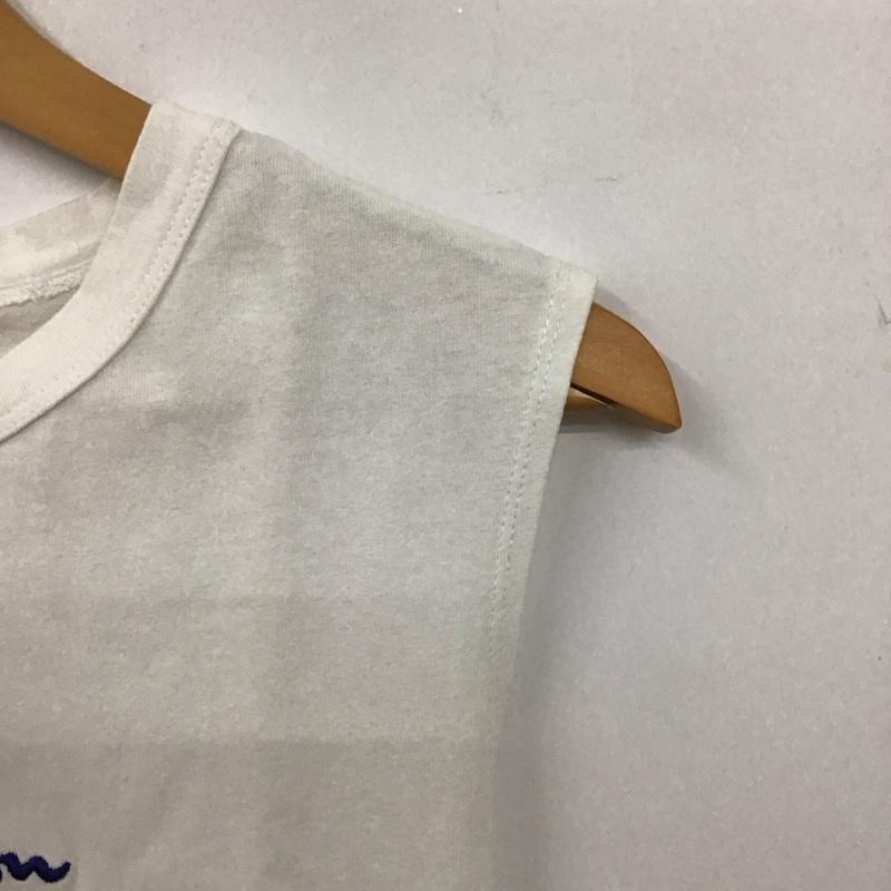チャンピオン Champion ワンピース ロングスカート cwsp379 ノースリーブワンピース ロングワンピース クルーネック M ロゴ、文字 白 / ホワイト / レディース USED 古着 中古 10135196