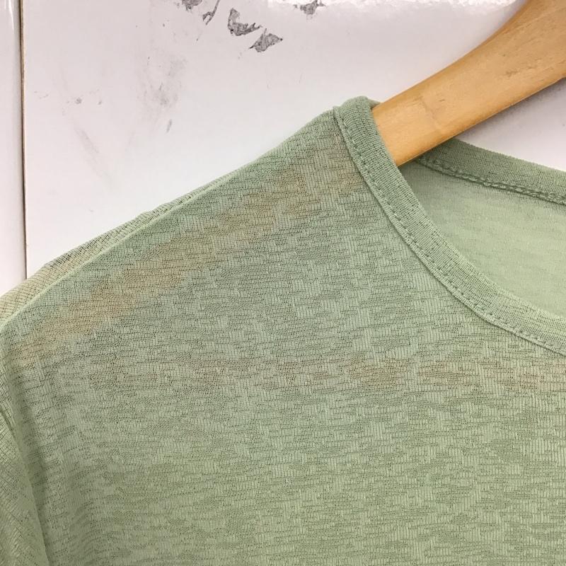 オメカシ Omekashi カットソー 長袖 OMS1041106A0005 シアーロングTシャツ FREE 無地 緑 / グリーン / レディース USED 古着 中古 10129236
