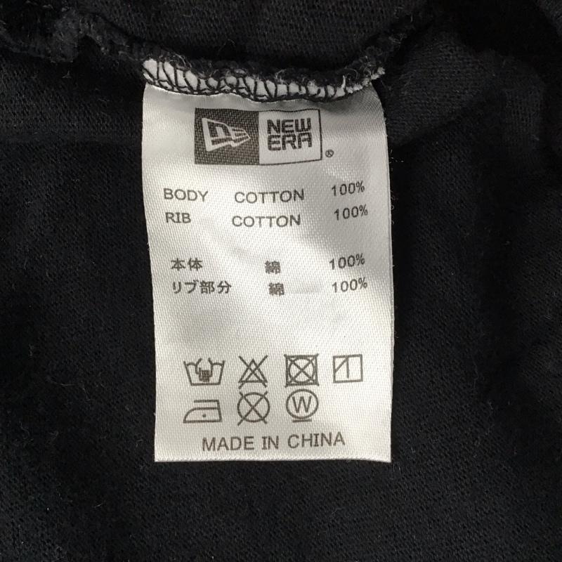 ニューエラ NEW ERA Tシャツ 半袖 ボタニカル ハイビスカス ロゴ M プリント 黒 / ブラック / メンズ USED 古着 中古 10122879