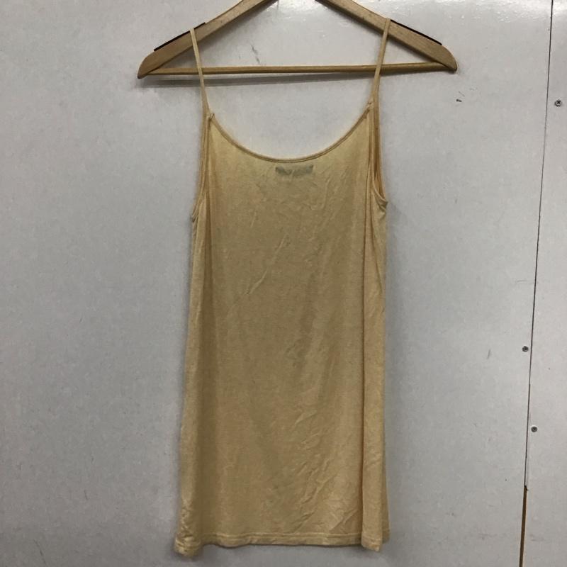リエンダ rienda キャミソール キャミソール S 無地 ベージュ / ベージュ / レディース USED 古着 中古 10137299