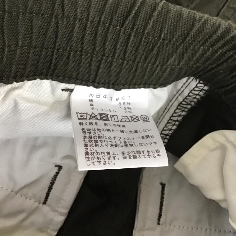 ザノースフェイス THE NORTH FACE パンツ ショートパンツ NB41941 COTTON OX LIGHT SHORT XL ロゴ、文字 カーキ / カーキ / メンズ USED 古着 中古 10113936
