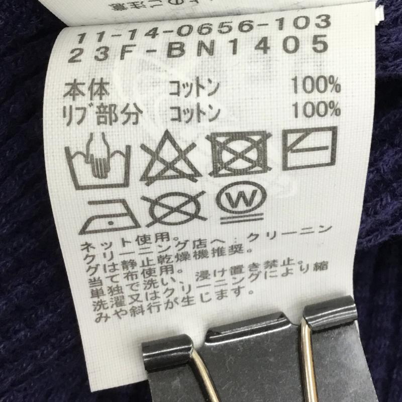 ビームス BEAMS カットソー 長袖 サーマルカットソー XL 無地 紺 / ネイビー / メンズ USED 古着 中古 10135941