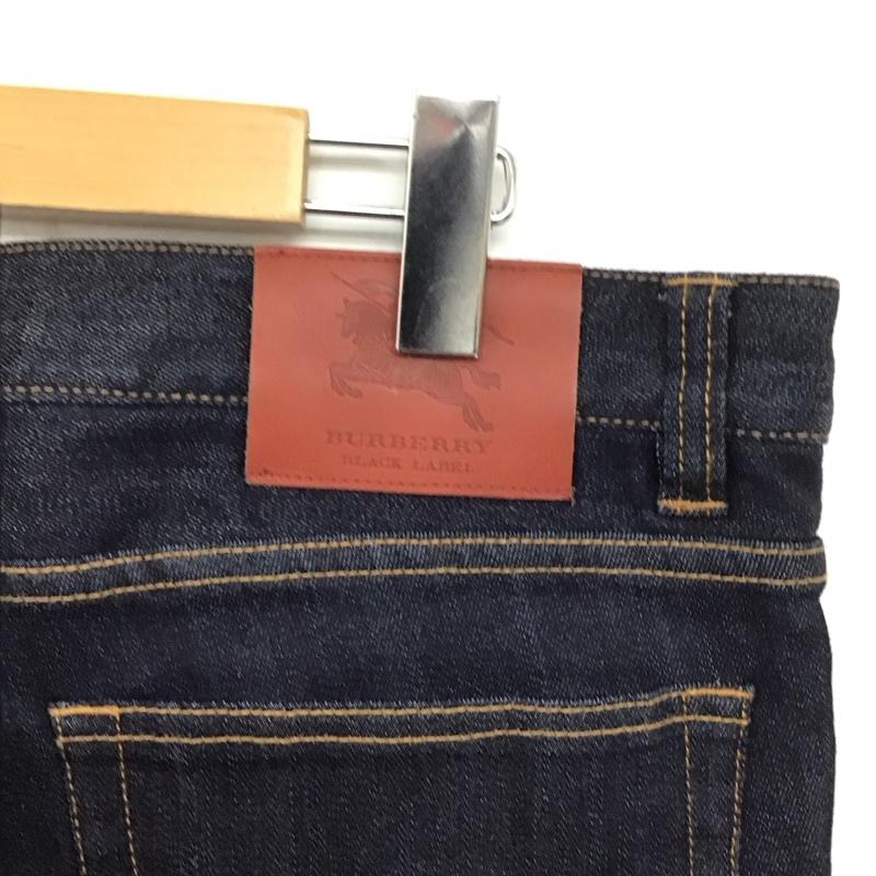 バーバリーブラックレーベル BURBERRY BLACK LABEL パンツ デニム、ジーンズ デニムパンツ スリムパンツ カジュアルパンツ ストレッチパンツ 無地 インディゴ / インディゴ / メンズ USED 古着 中古 10132398