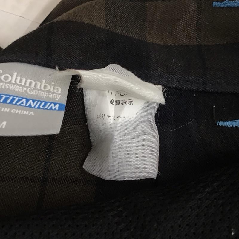 コロンビア Columbia ボトムス ボトムス TITANIUM チェック アウトドアパンツ テーパードパンツ M ロゴ、文字 黒 / ブラック / X 茶 / ブラウン / X 紺 / ネイビー / レディース USED 古着 中古 10120163