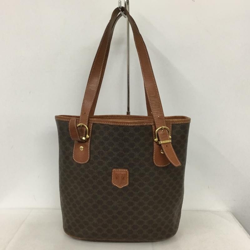 セリーヌ CELINE トートバッグ トートバッグ OLD マカダム 肩掛け 総柄 茶 / ブラウン / レディース USED 古着 中古 10139102