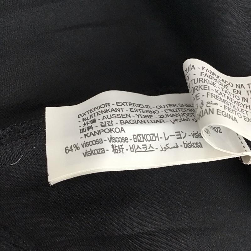 ザラ ZARA ワンピース ロングスカート 9878 804 800 プリーツ サイドボタン XS 無地 黒 / ブラック / レディース USED 古着 中古 10122037