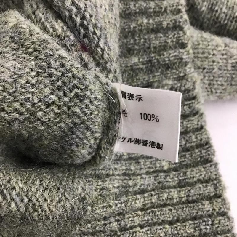 リーガル REGAL ニット、セーター 長袖 長袖ニットカットソー クルーネック セーター M ロゴ、文字 カーキ / カーキ / メンズ USED 古着 中古 10139813
