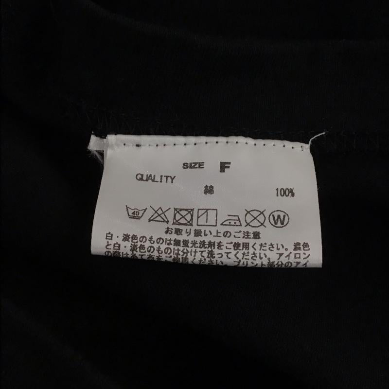 グッドロックスピード GOOD ROCK SPEED Tシャツ 半袖 FREE ロゴ、文字 X プリント 黒 / ブラック / レディース USED 古着 中古 10131740
