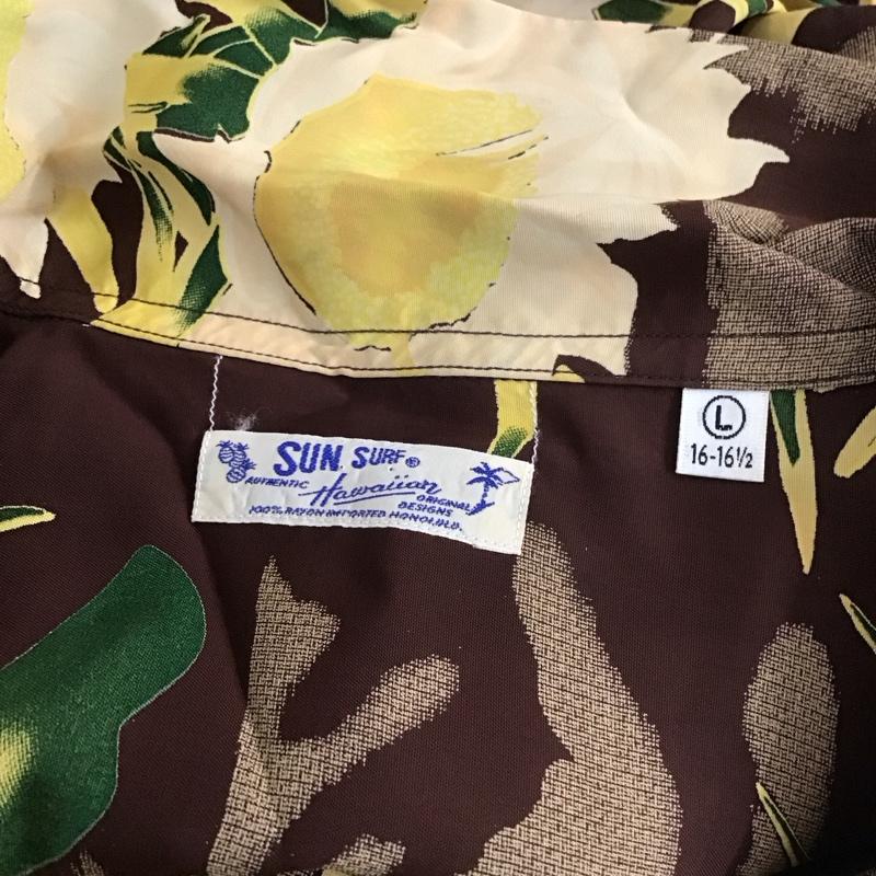 サンサーフ SUN SURF シャツ、ブラウス 半袖 半袖シャツ カラーシャツ 半袖カットソー アロハシャツ L 総柄 マルチカラー / マルチカラー /  メンズ USED 古着 中古 10112143