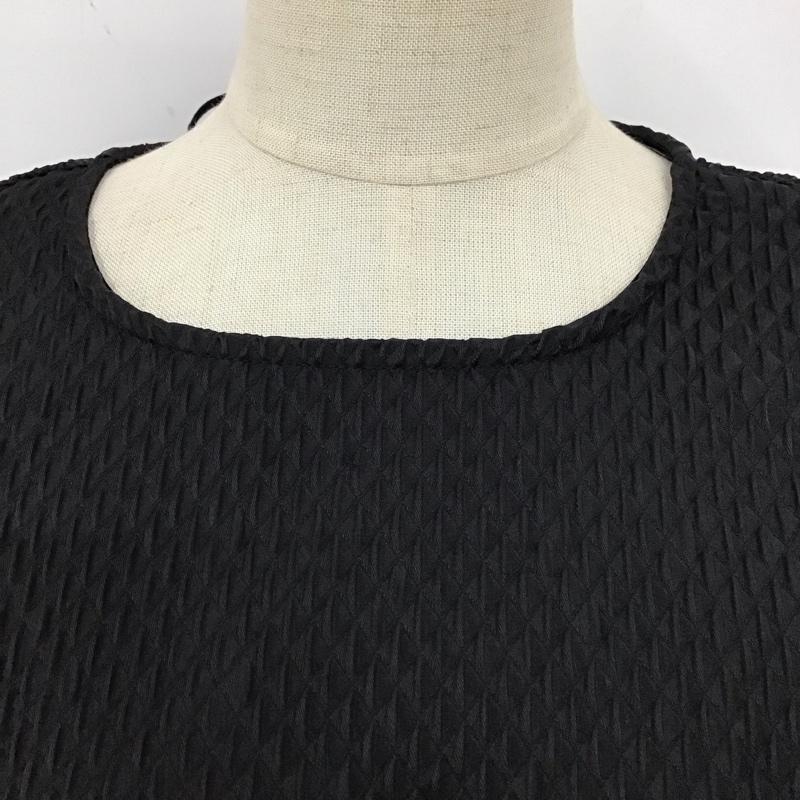 ザラ ZARA カットソー 長袖 フリル レイヤード風 XS 無地 白 / ホワイト / X 黒 / ブラック / レディース USED 古着 中古 10121882