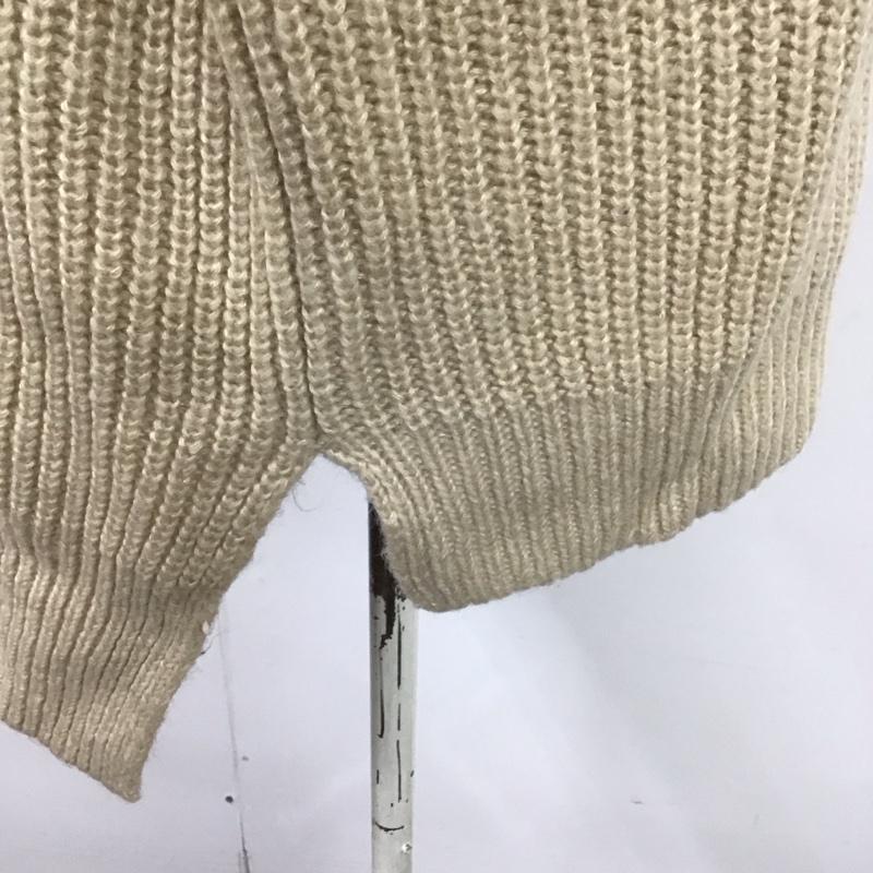 セレクトモカ select MOCA ニット、セーター 長袖 10004774-2 モックネック ハイネック FREE 刺繍 ベージュ / ベージュ /  レディース USED 古着 中古 10112040