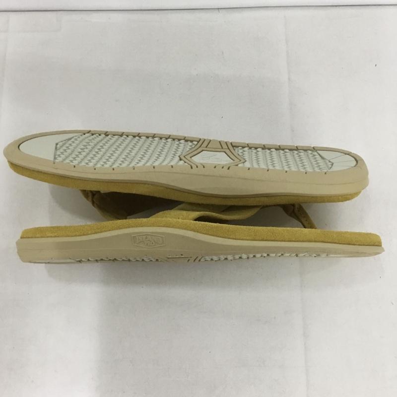 アイランドスリッパ ISLAND SLIPPER サンダル サンダル トングサンダル スエード 11 ロゴ、文字 黄 / イエロー / メンズ USED 古着 中古 10134538
