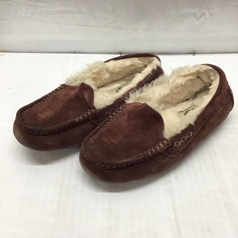 アグ UGG カジュアルシューズ カジュアルシューズ 3312 ANSLEY モカシン 23cm 23.0cm ロゴ、文字 紫 / パープル / レディース USED 古着 中古 10117347
