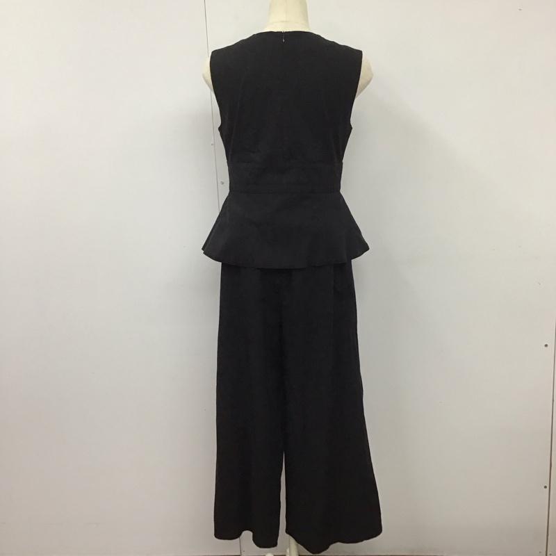ミラオーウェン Mila Owen セットアップ セットアップ 09WF0182010 パンツ ノースリーブ 1 無地 黒 / ブラック / レディース USED 古着 中古 10133312