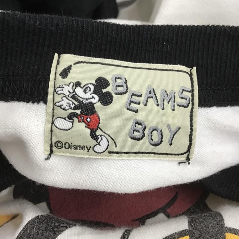 ビームス ハート BEAMS HEART カットソー 七分袖 ラグラン ミッキー ディズニー プリント 白 / ホワイト /  レディース USED 古着 中古 10106167