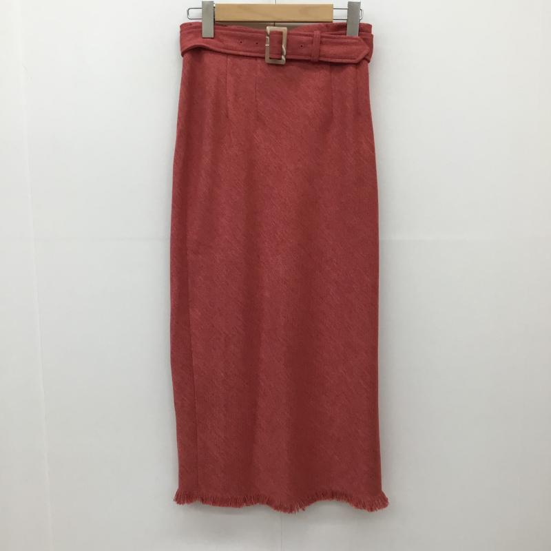 ココ ディール COCO DEAL スカート ロングスカート 2 無地 桃 / ピンク / レディース USED 古着 中古 10135640