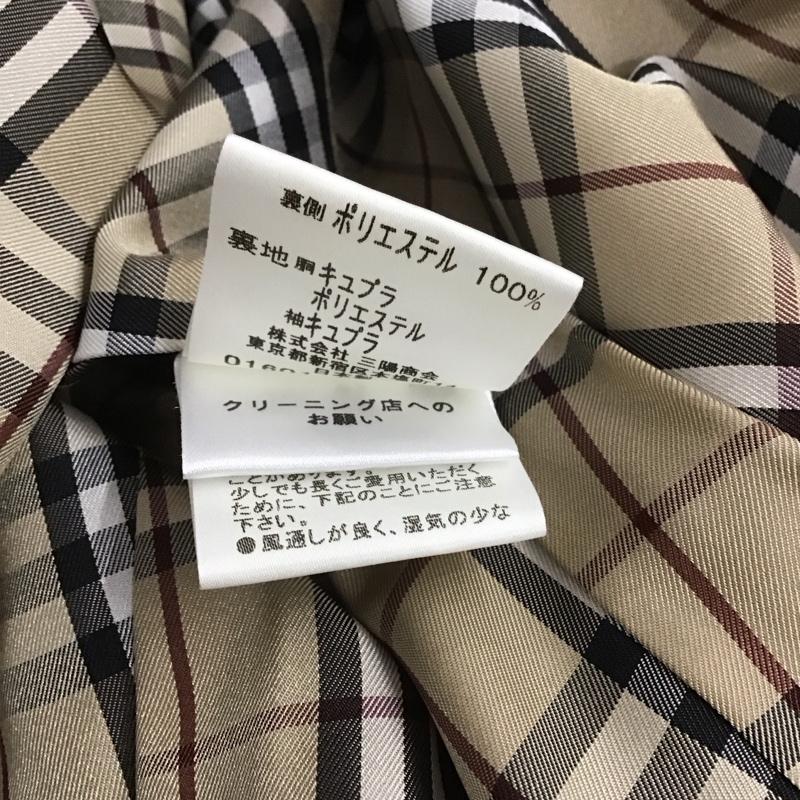 バーバリーブラックレーベル BURBERRY BLACK LABEL コート コート一般 ロングコート カラージャケット アウター ダブルジャケット L 無地 黒 / ブラック / メンズ USED 古着 中古 10146016