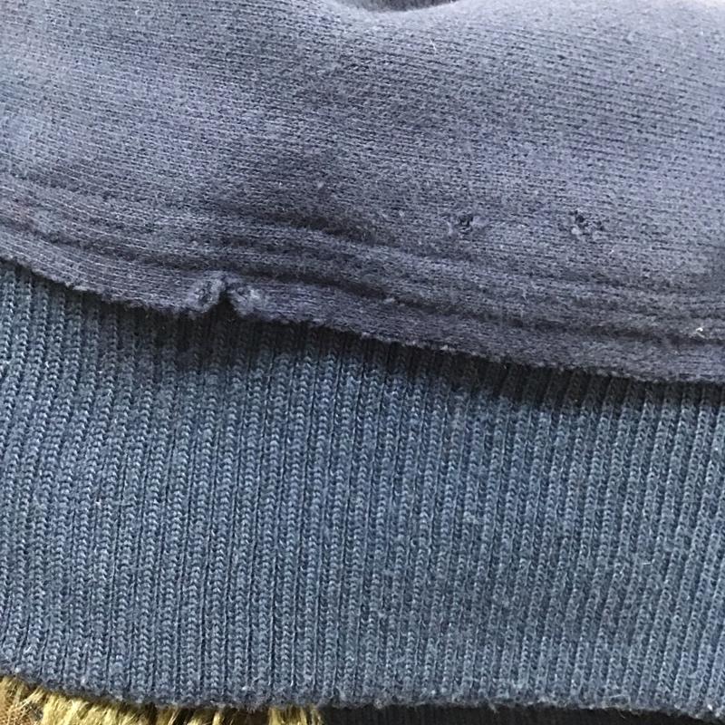 アバクロンビーアンドフィッチ ABERCROMBIE&FITCH パーカー 長袖 ジップアップパーカー 長袖パーカー カジュアルジャケット S ロゴ、文字 紺 / ネイビー / メンズ USED 古着 中古 10141482