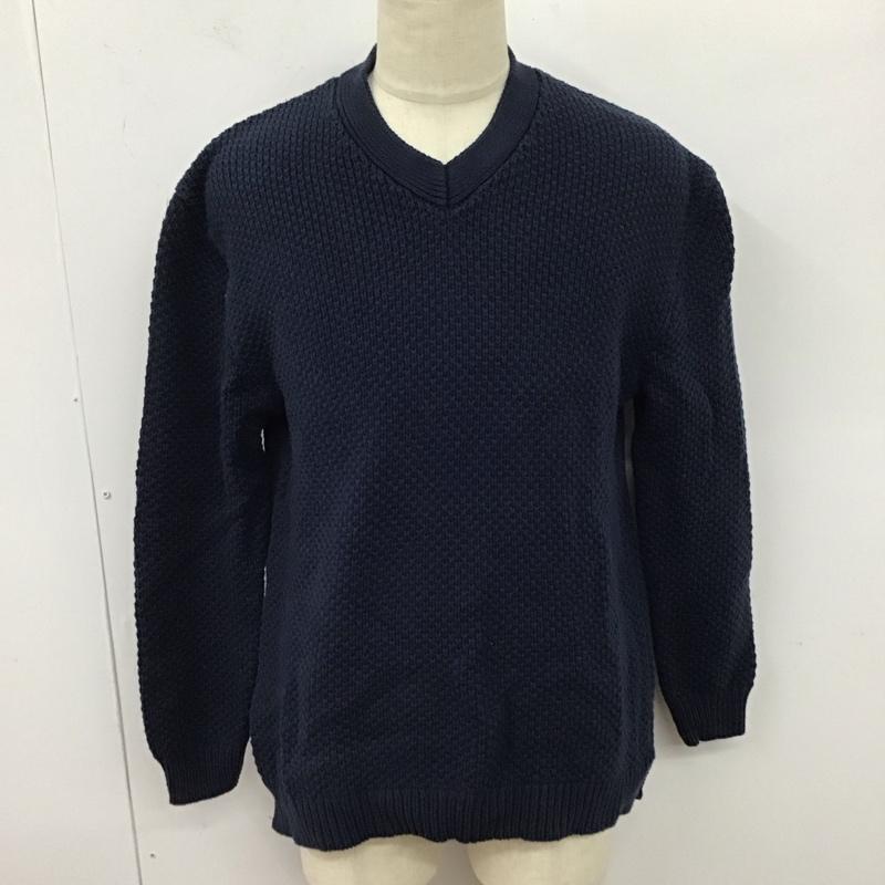 ユナイテッドアローズグリーンレーベルリラクシング UNITED ARROWS green label relaxing ニット、セーター 長袖 3213-105-0924 XL 無地 紺 / ネイビー / メンズ USED 古着 中古 10123560