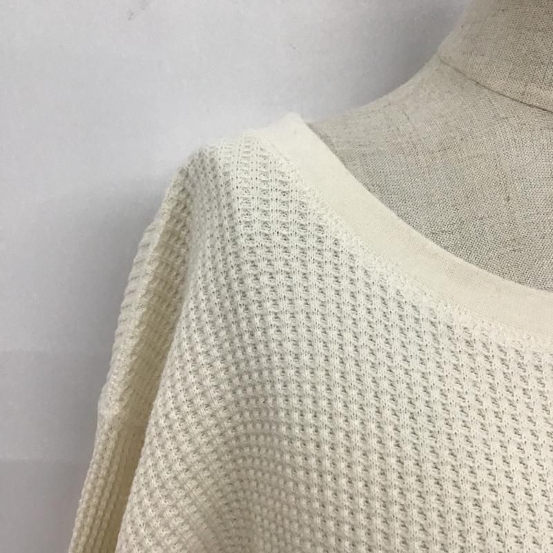 ニコアンド niko and... カットソー 長袖 ST85TC03AD ワッフル M 無地 オフホワイト / オフホワイト /  レディース USED 古着 中古 10107170