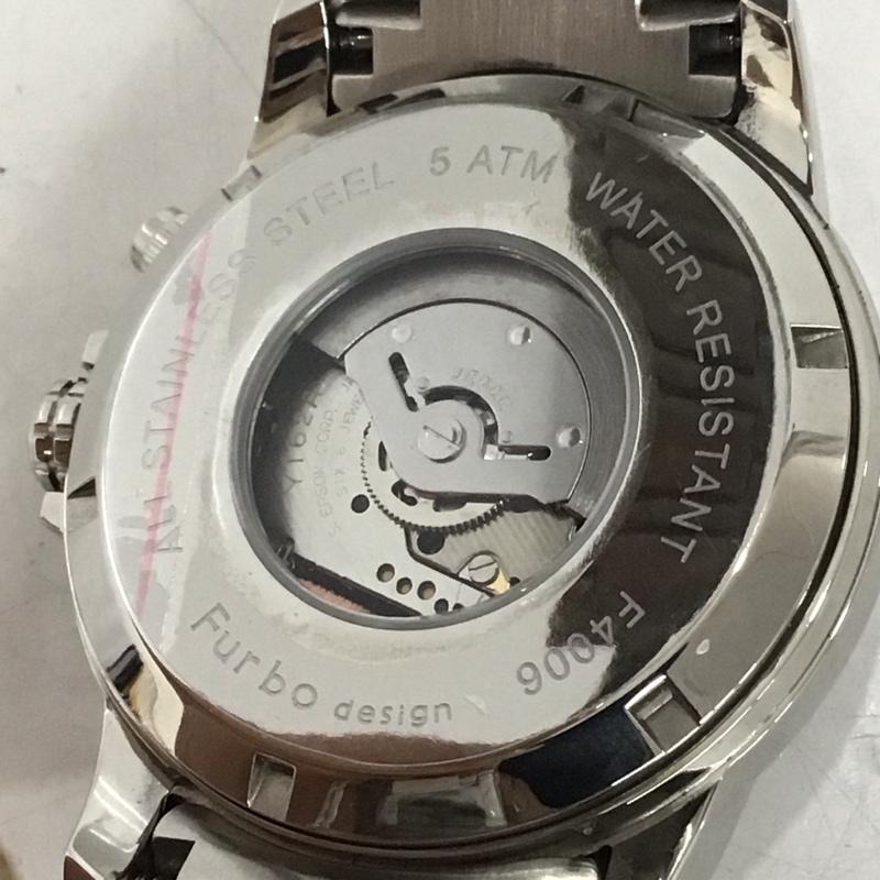 フルボデザイン Furbo design 腕時計 アナログ(クォーツ式) F4006 ロゴ、文字 銀 / シルバー / メンズ USED 古着 中古 10135220