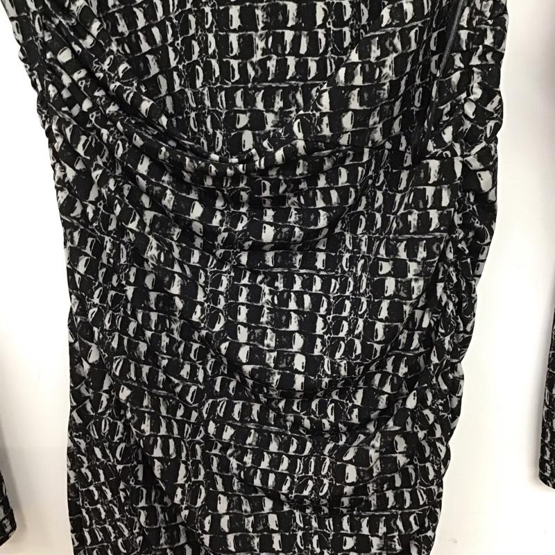 ゲス Guess ワンピース ミニスカート M 総柄 黒 / ブラック /  レディース USED 古着 中古 10131900