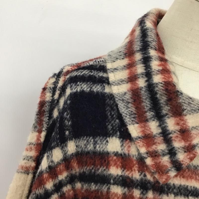 ジーナシス JEANASIS ジャケット、上着 ジャケット、ブレザー JS071099AD シャツジャケット FREE チェック ベージュ / ベージュ / X 紺 / ネイビー / X 赤 / レッド / レディース USED 古着 中古 10112562