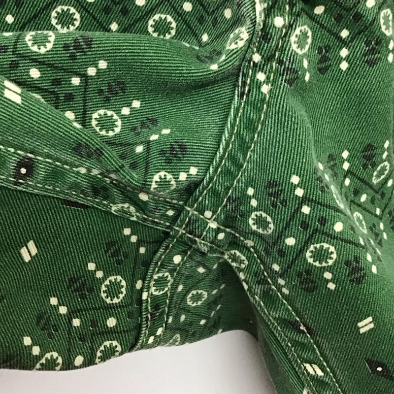 ショットブロス SCHOTT BROS. パンツ ショートパンツ ショートパンツ ハーフパンツ カジュアルパンツ 32インチ プリント 緑 / グリーン / メンズ USED 古着 中古 10134714