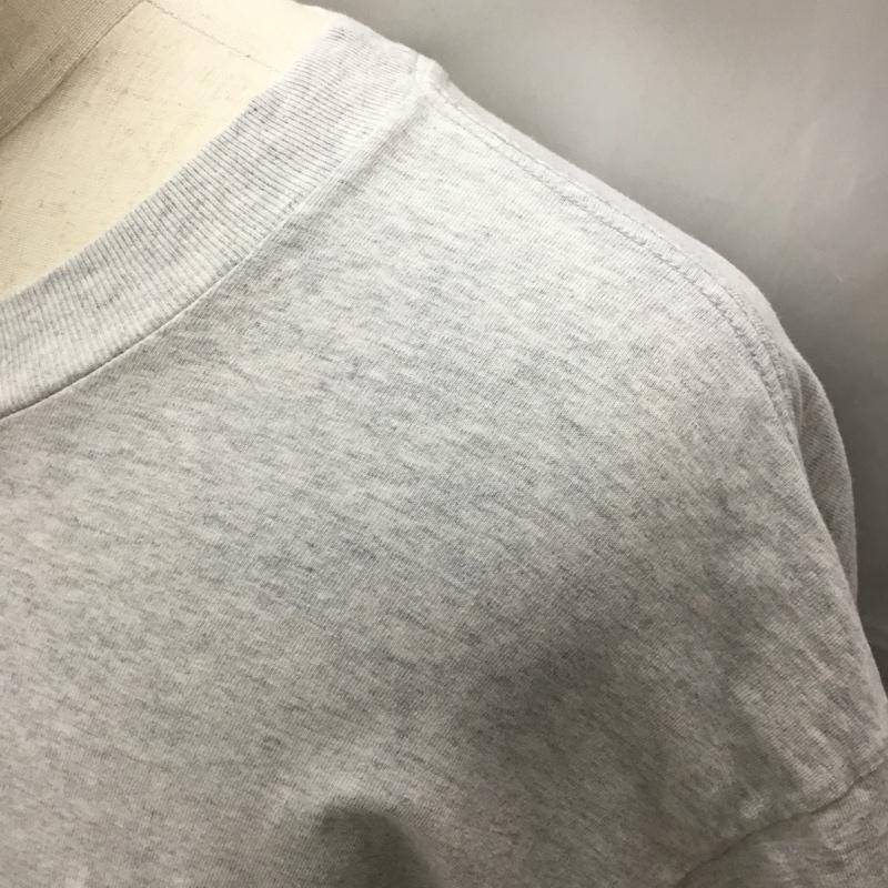 ポークチョップガレージサプライ PORKCHOP GARAGE SUPPLY Tシャツ 半袖 半袖カットソー プリントTシャツ クルーネックカットソー XL ロゴ、文字 灰 / グレー / メンズ USED 古着 中古 10113869