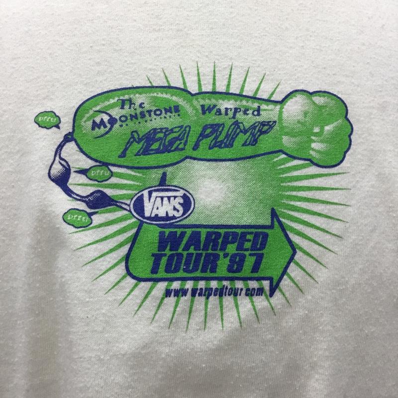 バンズ VANS Tシャツ 半袖 80S SPORTSWEAR WARPEDTOUR97 半袖カットソー 古着 ヴィンテージ M ロゴ、文字 ベージュ / ベージュ / メンズ USED 古着 中古 10106575