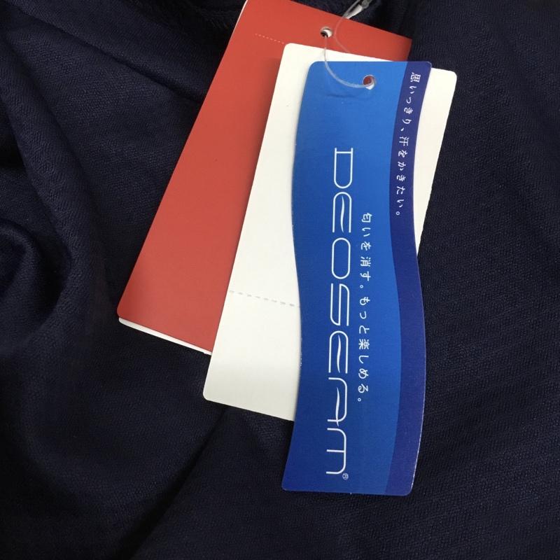 カッパ Kappa Tシャツ 半袖 KF812TS25 半袖プラクティスシャツ タグ付き L ロゴ、文字 紺 / ネイビー / メンズ USED 古着 中古 10136484