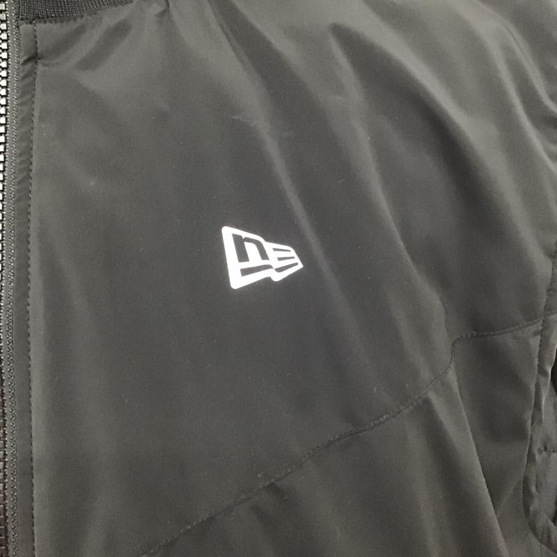 ニューエラ NEW ERA ベスト ベスト 中綿 フルジップ 5L ロゴ、文字 黒 / ブラック / メンズ USED 古着 中古 10123208