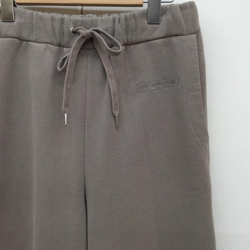 ジェラートピケ gelato pique パンツ サルエルパンツ スウェットパンツ FREE 無地 茶 / ブラウン / レディース USED 古着 中古 10139787
