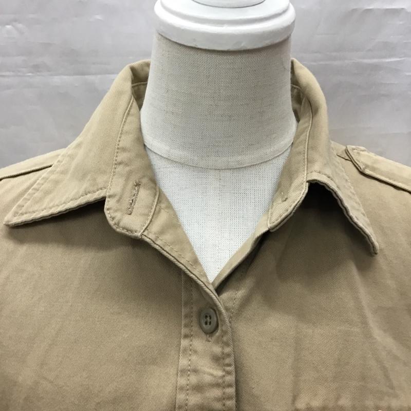 ユナイテッドアローズ UNITED ARROWS シャツ、ブラウス 長袖 1511-199-0275 スパンコール 無地 茶 / ブラウン / レディース USED 古着 中古 10118482
