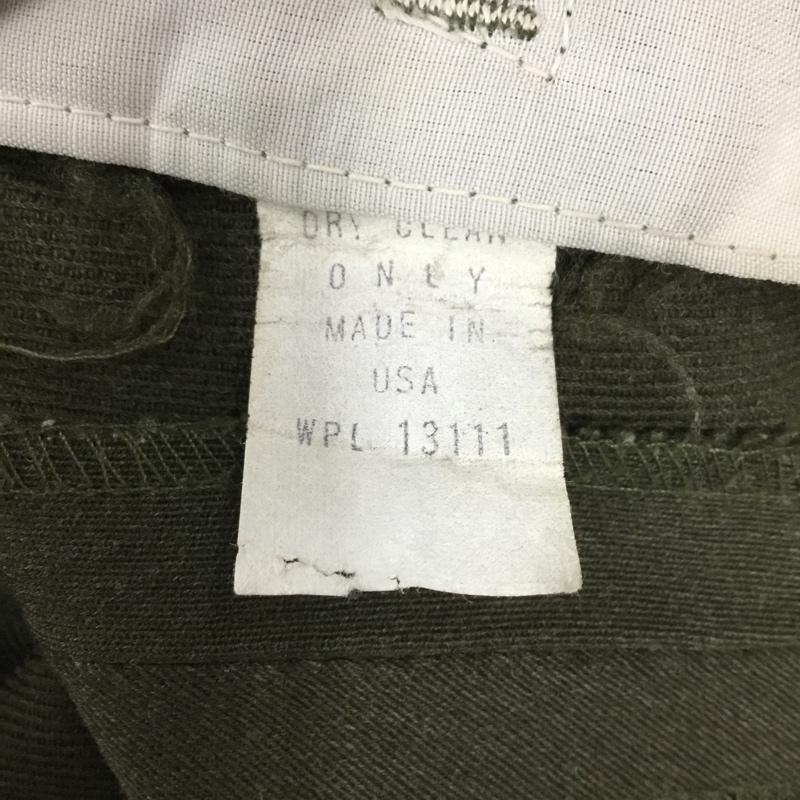 ジョンソンウーレンミルズ Johnson Woolen Mills パンツ スラックス スラックスパンツ ワイドパンツ 70s 80s 無地 カーキ / カーキ /  メンズ USED 古着 中古 10121987