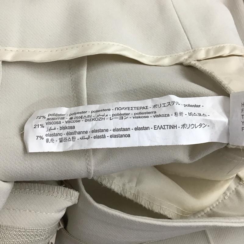 ザラ ZARA パンツ スラックス M 無地 オフホワイト / オフホワイト / レディース USED 古着 中古 10129262