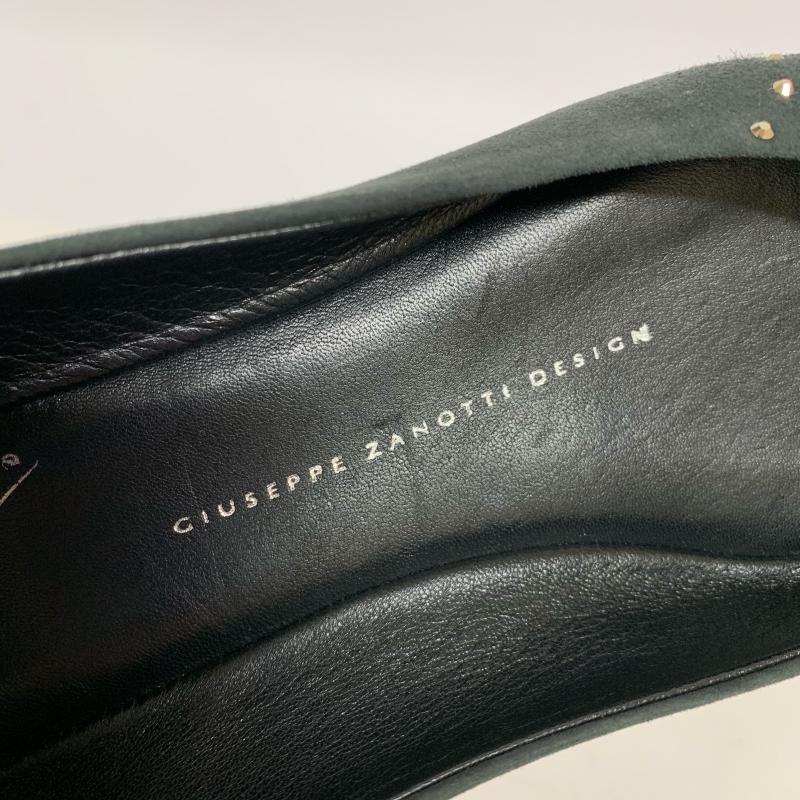 ジュゼッペザノッティデザイン GIUSEPPE ZANOTTI DESIGN パンプス パンプス フラットシューズ ラインストーン スエード 無地 X 黒 / ブラック / レディース USED 古着 中古 10013943