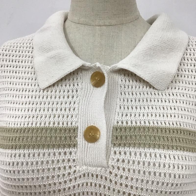 ニコアンド niko and... ポロシャツ 半袖 NKN33677CF L 無地 マルチカラー / マルチカラー / レディース USED 古着 中古 10109105