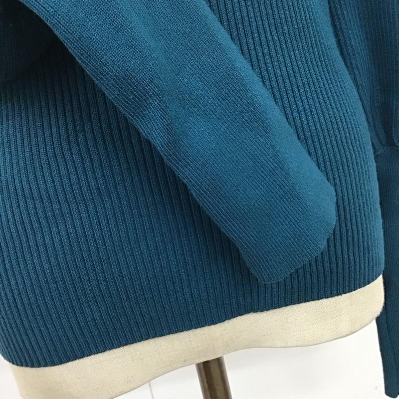 スライ SLY カットソー 長袖 030DAH70-5510-1 SQUARE NECK PUFF SLEEVE トップス スクエアネック FREE 無地 青 / ブルー / レディース USED 古着 中古 10115893