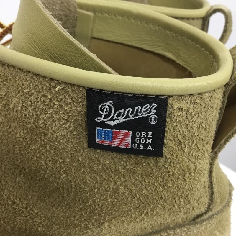 ダナー Danner ブーツ ショートブーツ D4124 レースアップ ワークブーツ スエード 8.5 ロゴ、文字 ベージュ / ベージュ / メンズ USED 古着 中古 10146877