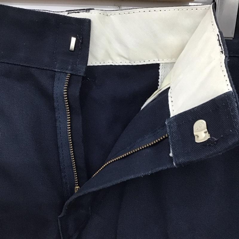 ディッキーズ Dickies パンツ チノパン チノパン スリムパンツ カジュアルパンツ 34 無地 紺 / ネイビー /  メンズ USED 古着 中古 10126116