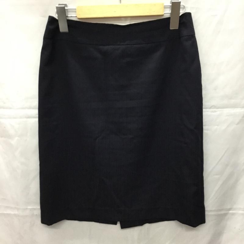 ユナイテッドアローズ UNITED ARROWS セットアップ セットアップ セットアップ フォーマルジャケット スクエアスカート 2点セット 38 ストライプ 紺 / ネイビー / レディース USED 古着 中古 10109998