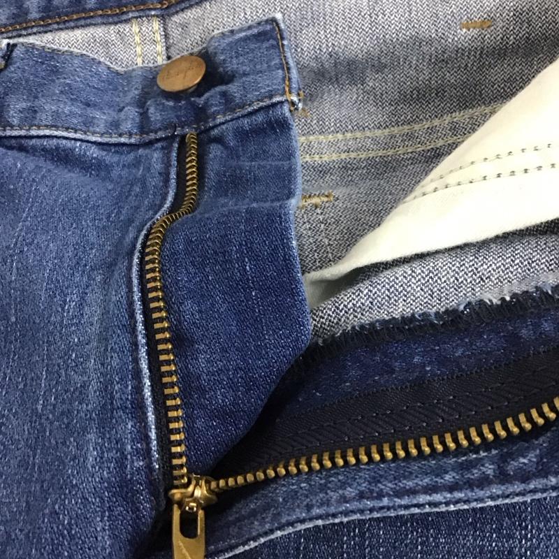 ラングラー Wrangler パンツ デニム、ジーンズ デニムパンツ ワイドパンツ カジュアルパンツ M 無地 インディゴ / インディゴ /  メンズ USED 古着 中古 10126390