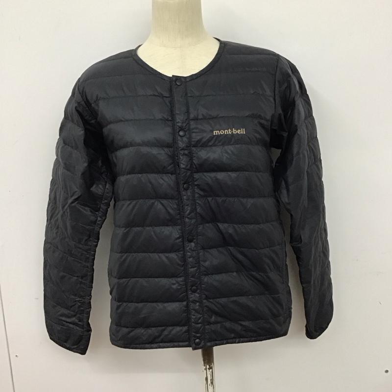 モンベル mont-bell ジャケット、上着 ジャケット、ブレザー 1601109 ダウンジャケット ナイロンジャケット アウター XS ロゴ、文字 紺 / ネイビー / レディース USED 古着 中古 10127846
