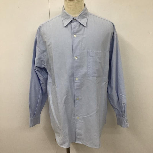 チャオパニック CIAOPANIC シャツ、ブラウス 長袖 長袖シャツ カラーシャツ ポケットシャツ 長袖カットソー L 無地 水色 / ライトブルー /  メンズ USED 古着 中古 10112984