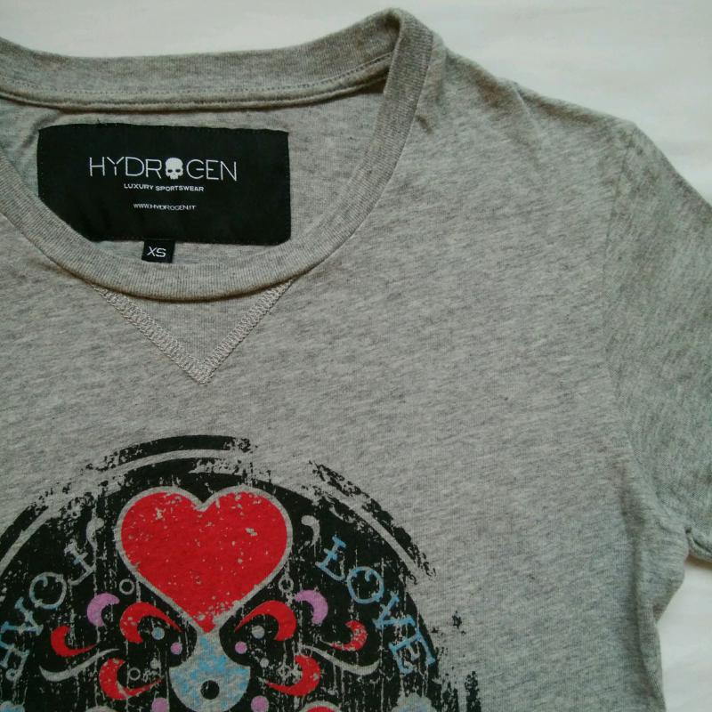 ハイドロゲン HYDROGEN カットソー 半袖 XS 無地 X ロゴ、文字 灰 / グレー /  レディース USED 古着 中古 10029274