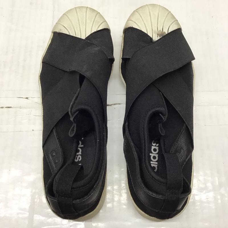 アディダス adidas スニーカー スニーカー S81337 スリッポン スーパースター 25cm 25.0cm ロゴ、文字 黒 / ブラック / X 白 / ホワイト / レディース USED 古着 中古 10118869