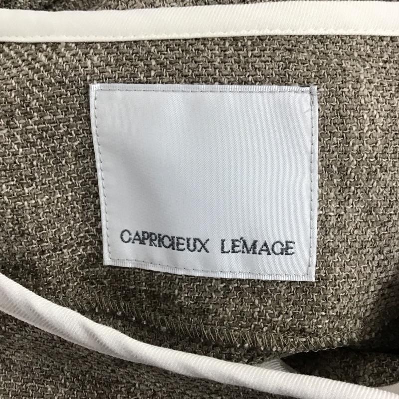 カプリシューレマージュ CAPRICIEUX LE MAGE コート コート一般 LEZ1031108A0003 パイピングハーフコート タグ付き FREE 無地 グレージュ / グレージュ / レディース USED 古着 中古 10121874