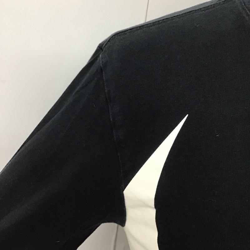 ナイキ NIKE カットソー 長袖 875716-010 HybridHOL/STee 長袖カットソー スポーツウェア S ロゴ、文字 黒 / ブラック / メンズ USED 古着 中古 10111491
