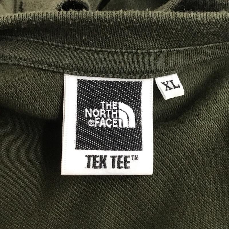 ザノースフェイス THE NORTH FACE Tシャツ 半袖 nt31301z 半袖Tシャツ プリントTシャツ XL ロゴ、文字 カーキ / カーキ / メンズ USED 古着 中古 10124057